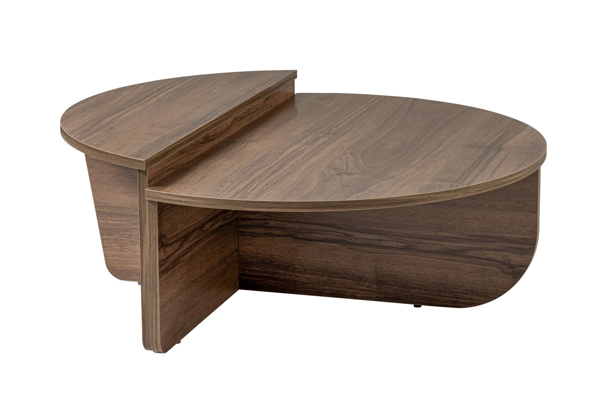 Hanah Home Supporto Per TV In Melammina Quercia - 120x40x30 Cm, 18 Mm Spessore, Con Ripiani