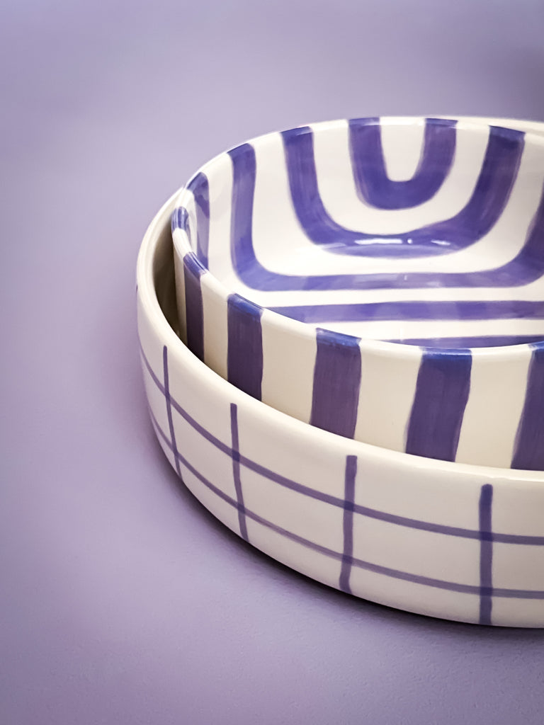 Bol mare, Magazin Minori, 100% ceramică pictată manual, 1600 ml, 22,5x ...